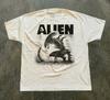 Alien Movie Graphic Print Unisex T Shirt Retro Xenomorph Monster Art Crew Neck Short Sleeve Casual Streetwear Tee for Men Women Daily Summer Wear