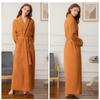 Women's Terry Cloth Robe Kimono Long Cotton Bathrobe Unisex Terry Bathrobe Terry Full Length Robe