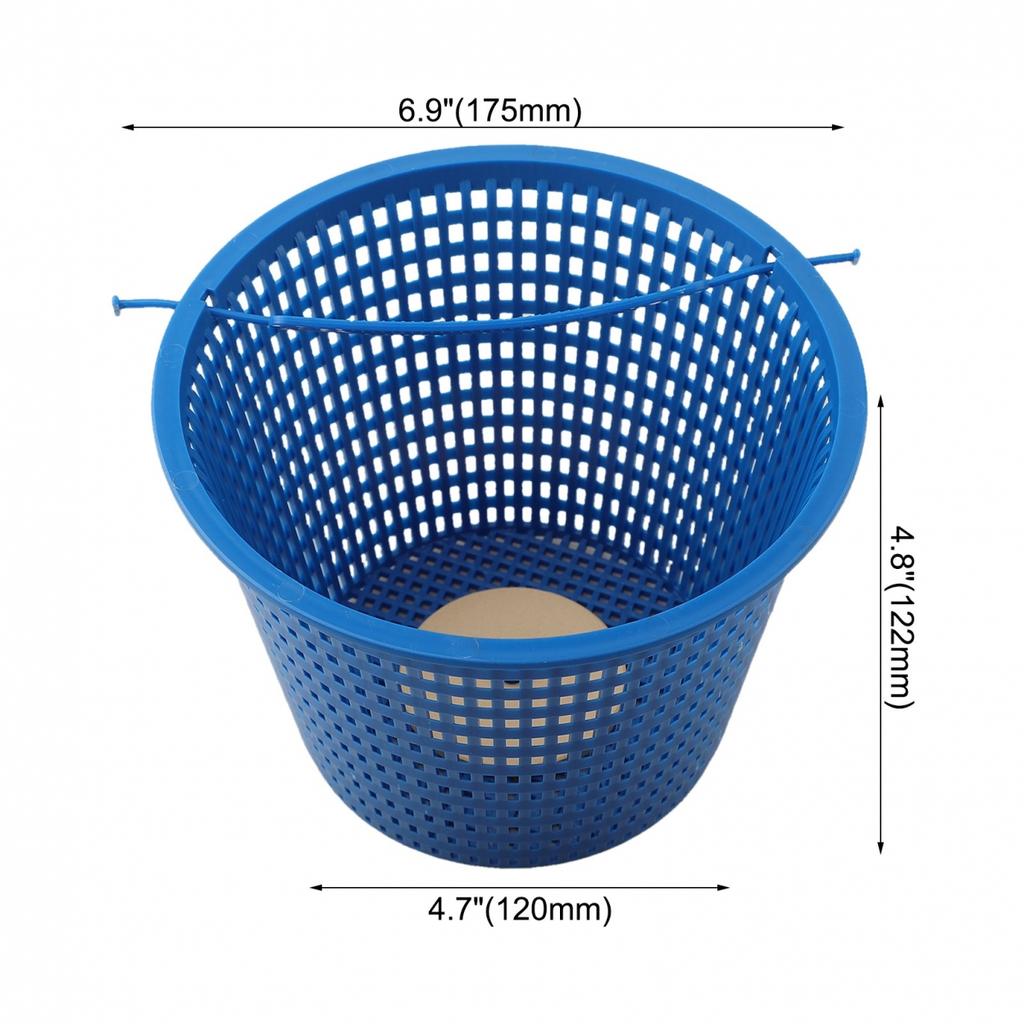 Skimmer Basket Replacement Skimmer Basket White/blue With Weighted Bottom