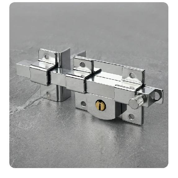Thickened fence door cross key old-fashioned exterior lock anti-theft door wooden door lock mechanical pin lock door ruler lock