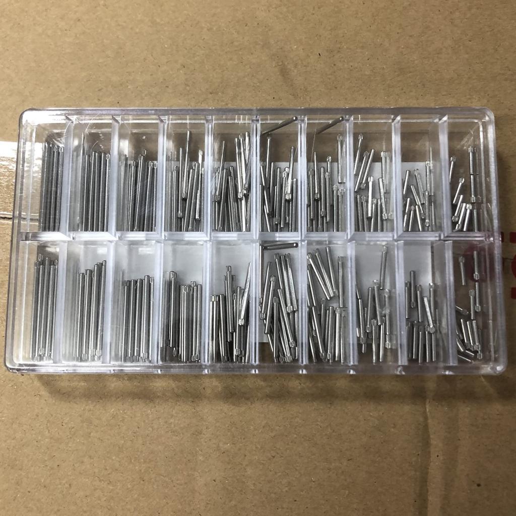 300Pcs Thick Steel Spring Bar Link Pin Watch Band Bracelet Link Pin Watchmaker Tool 1.3/1.4mm