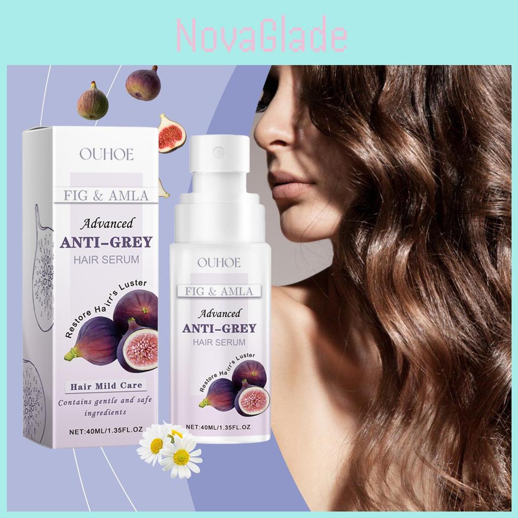 Ouhoe Gentle Hair Essence Liquid For Gray Hair Nourishing Hydrating Softening Treatment