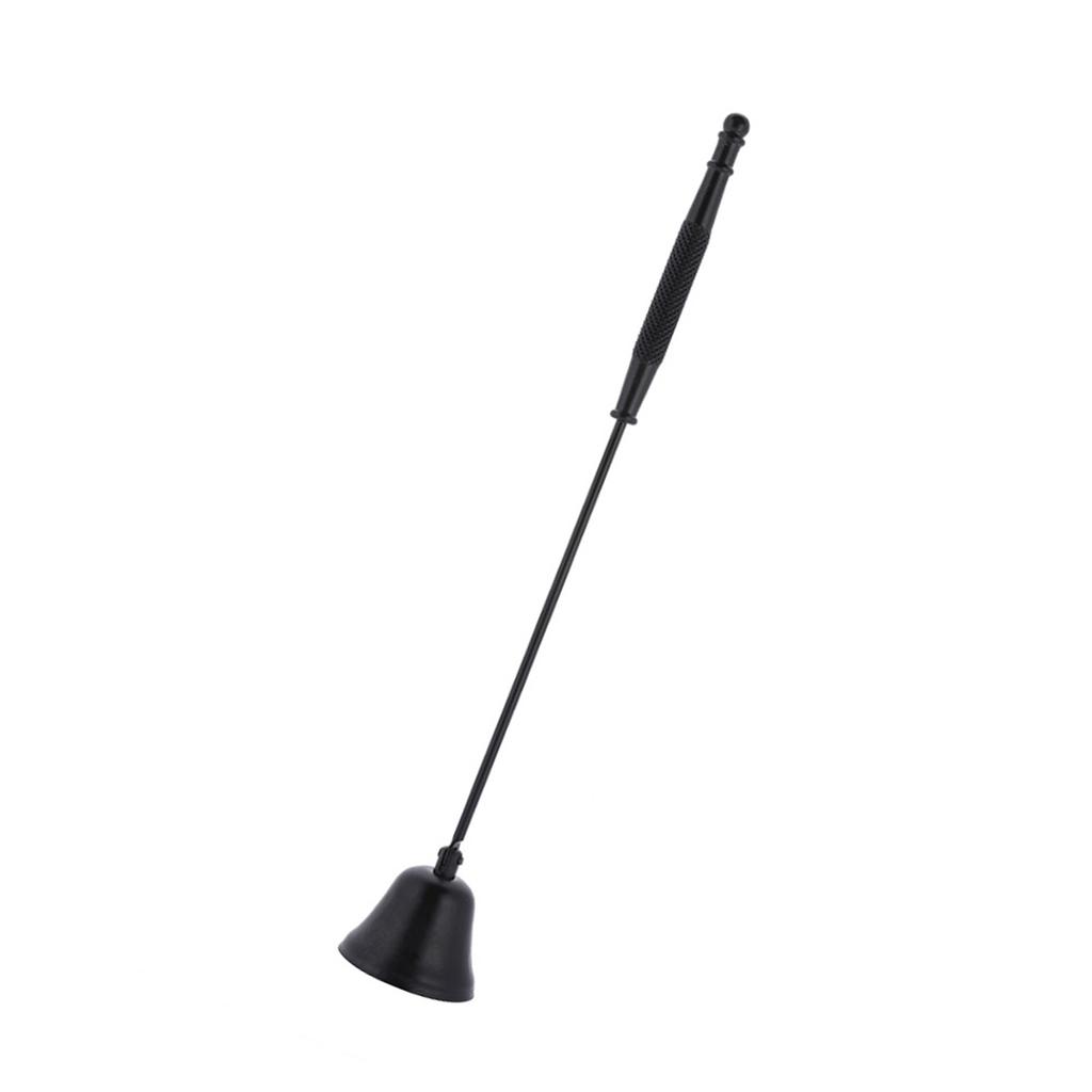 1Pcs Fashion Stainless Steel Shaped Candle Snuffer Wick Trimmer Cover Hand Tool(black)