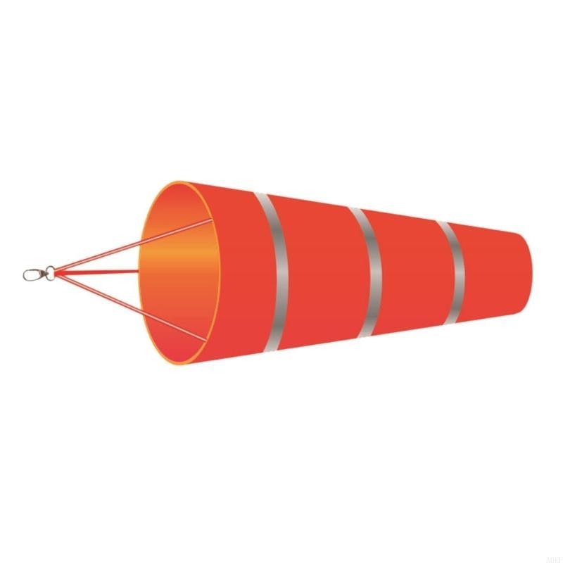 Reflective Plastic Windsock Outdoor Wind Direction Flag with Fluorescent Belt Wind Sock for Garden or Patios Decoration A0KF