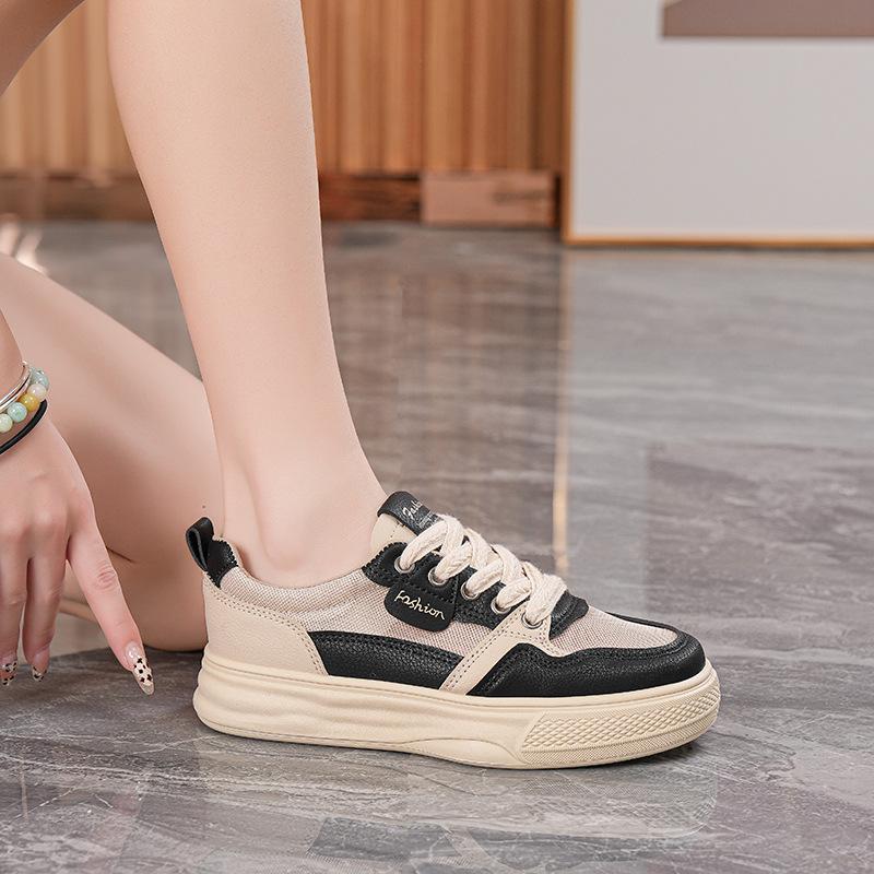 Spring new mesh shoes ins student soft-soled sports board shoes casual street shooting YB 35 чёрный