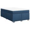 Maison Exclusive - Sommier à lattes de lit avec matelas Bleu 120x200 cm Tissu
