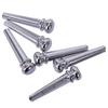 1Pc Chrom Akustikgitarre Messing Bass Bridge Pins String Nagel Pins / End Pins