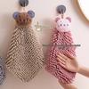 Chenille Hanging Hand Towel - Absorbent and Cute for Kitchen & Bathroom