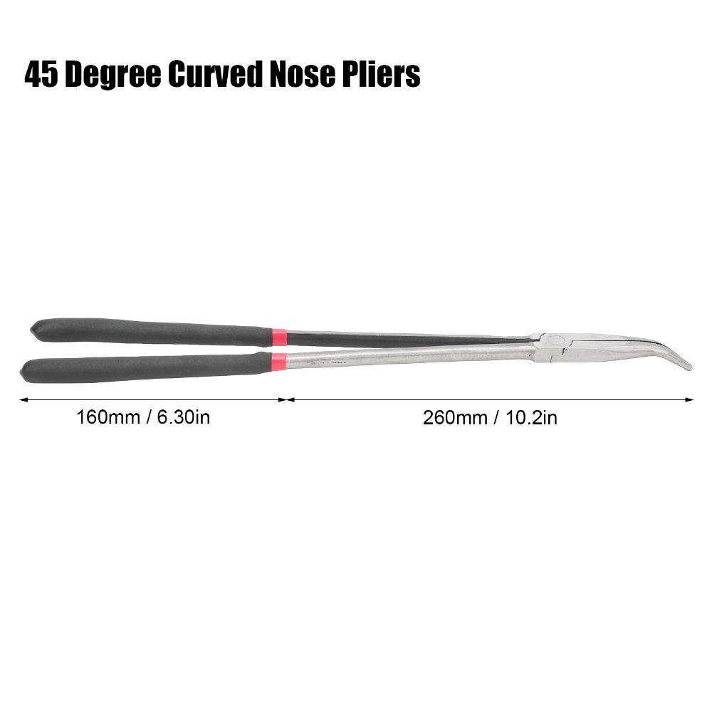Nonslip Handle Long Handle Steel Pliers Carbon Steel Long Reach Pliers Narrow Spaces