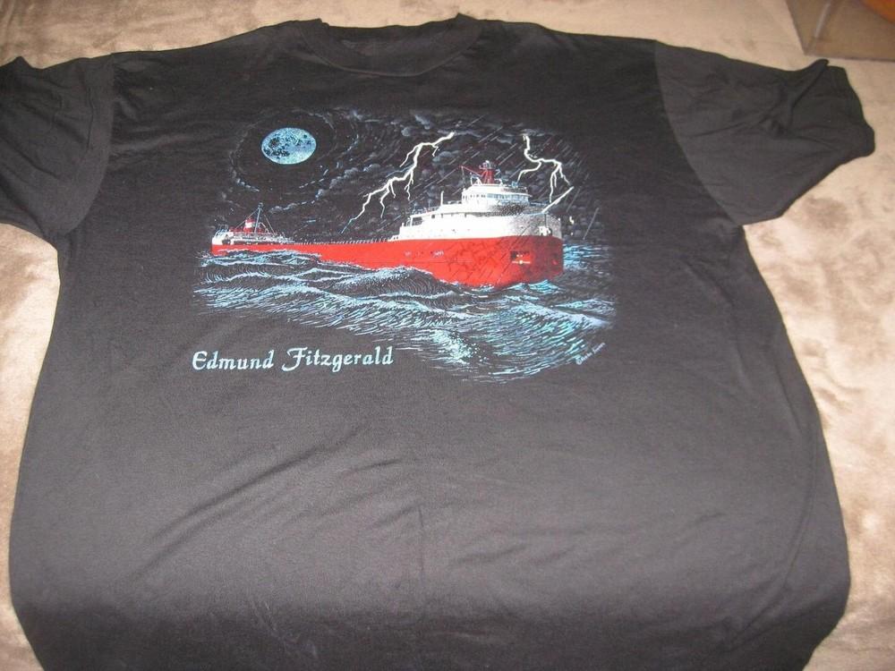 Edmund Fitzgerald GORDON LIGHTFOOT Shirt Classic Black Unisex S-5XL Unisex T-Shirt L