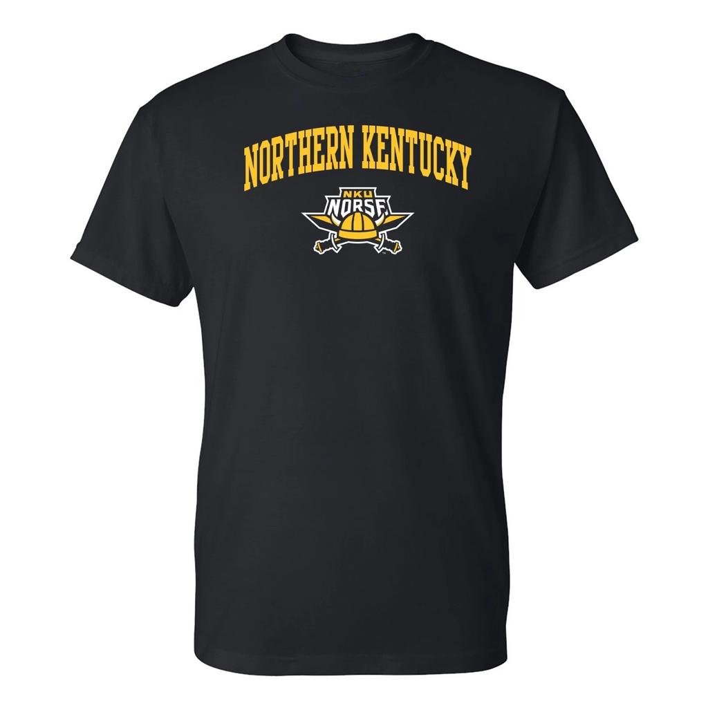 Northern Kentucky Norse Arch Logo T-Shirt - Black