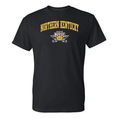 Nördliches Kentucky Norse Bogenschützen-Logo T-Shirt - Schwarz