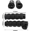 Motorcycle Grips 1" Non-Slip Rubber Handlebar Throttle Grips Motorcycle Handlebar Grips for Harley Davidson Street Glide Sportster 883 Road King Dyna