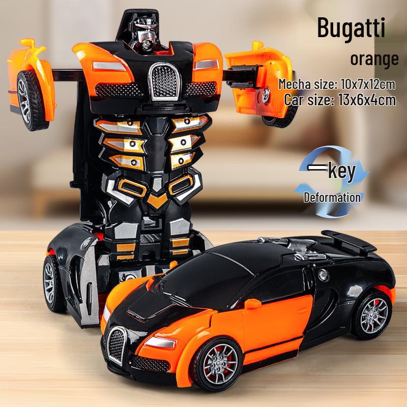 Inertia Collision Robot Car: Transforming Toy for Kids Aged 7-10