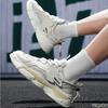New fashionable versatile breathable thick soled height increasing sporty shoes  casual anti slip wear-resistant men's shoes