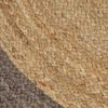 Handmade Jute Rug with Grey Border 120 Cm