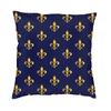 Federa per Cuscino Chic Personalizzata con Fiore di Giglio Fleur De Lis Morbida Carina Cuscino Decorativo per Soggiorno