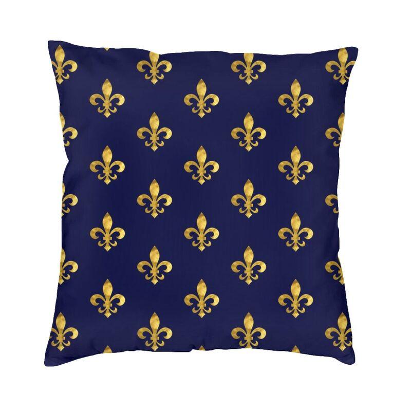 Federa per Cuscino Chic Personalizzata con Fiore di Giglio Fleur De Lis Morbida Carina Cuscino Decorativo per Soggiorno