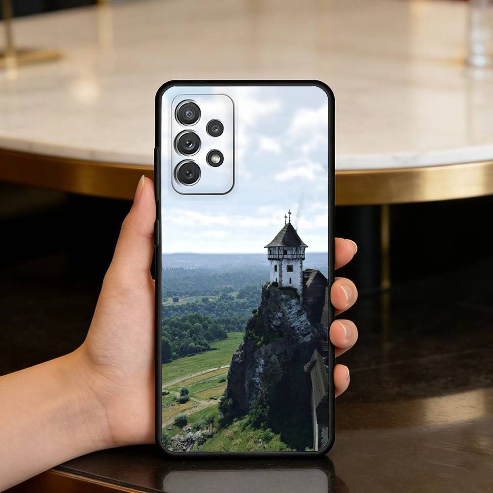 

K-Kingdom C-Come D-Deliverance Soft Silicone Black Cover Phone Case For Samsung Galaxy A73,A72,A71,A70,A53,A52,A51 Samsung a22 5g