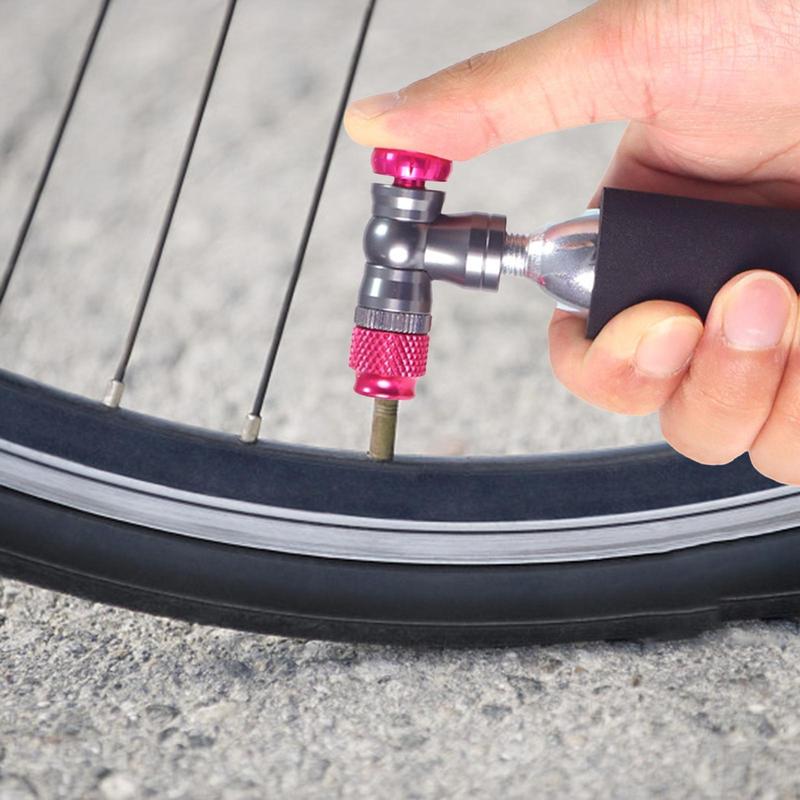 Parti per Gonfiatore CO2 per Pneumatici da Bici Presta e Schrader Gonfiatore CO2 per Bici da Strada