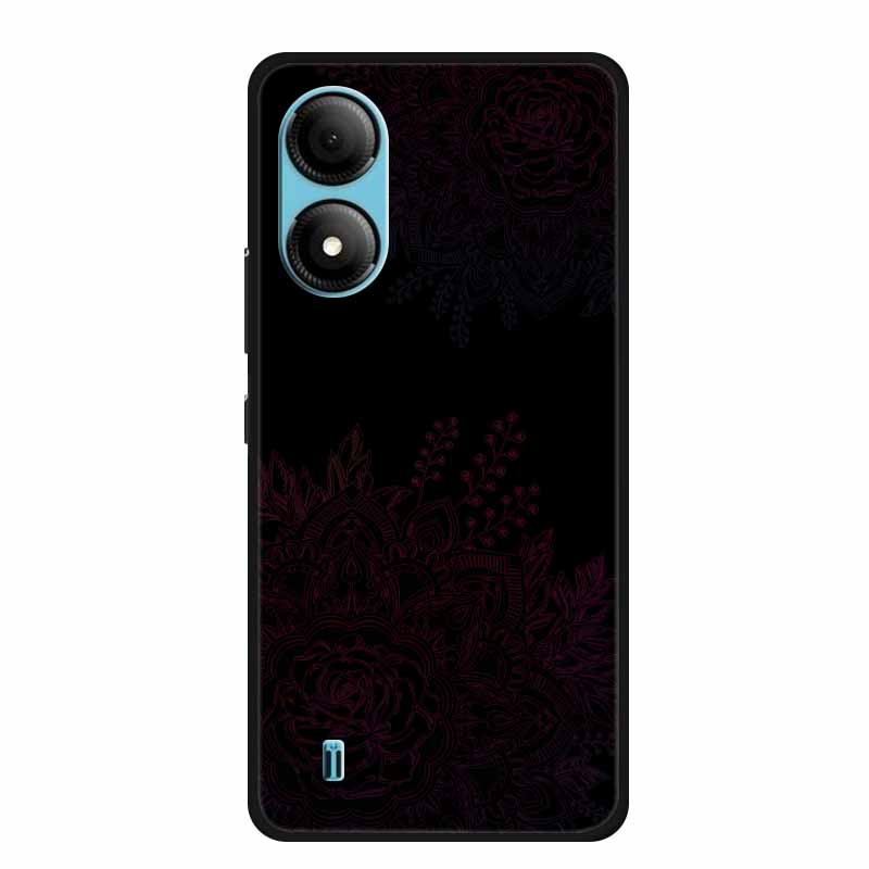 Funda For ZTE Blade A33S Case Cute Cartoon Cat Black Silicone Soft Phone Case For ZTE A33S Back Cover Case A 33 S 33s Coque Capa