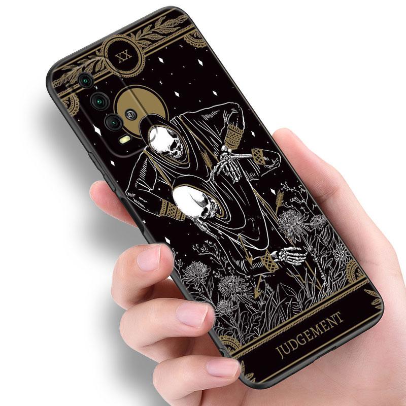 Etui na telefon Tarot Witches Moon Dla Xiaomi Redmi Note 5 6 9T K20 K40 K50 Pro 7A 8A 9A 9C 9i 10A 10C A1 S2 Miękkie TPU Czarne Etui