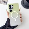 For Magsafe Magnetic Gradient Matte Case For Samsung Galaxy S26 S25 S24 S23 Ultra Plus FE A17 A56 A55 A16 Clear Bumper Cover