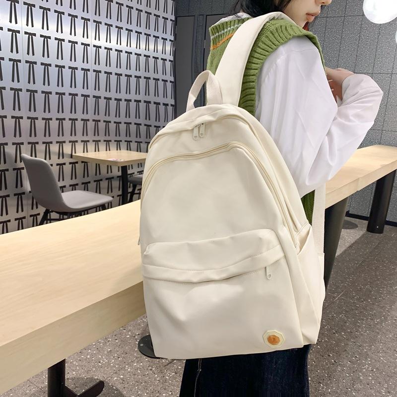 Легкий однотонный школьный рюкзак — фото 5