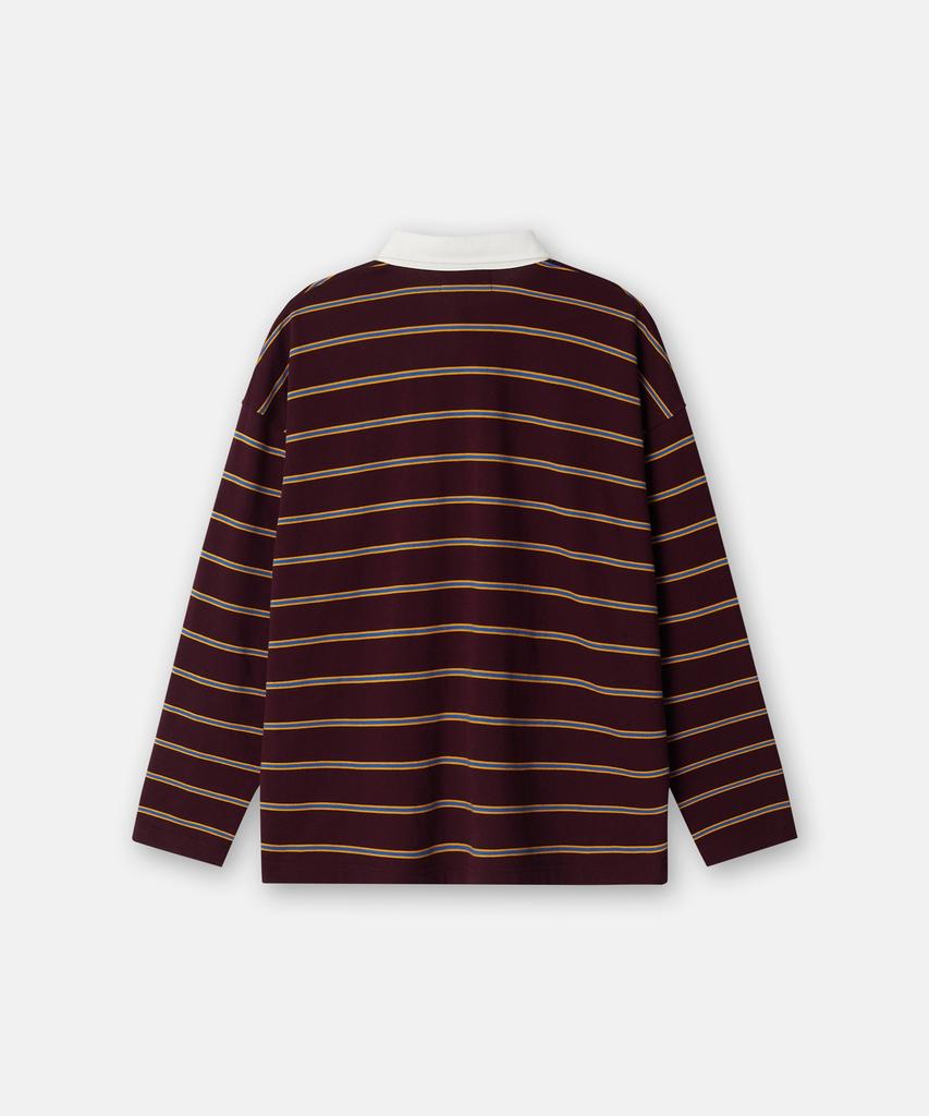 TOULN BRICK Tb-Stripe Rugby T-Shirt Wn (E6W10G3202)