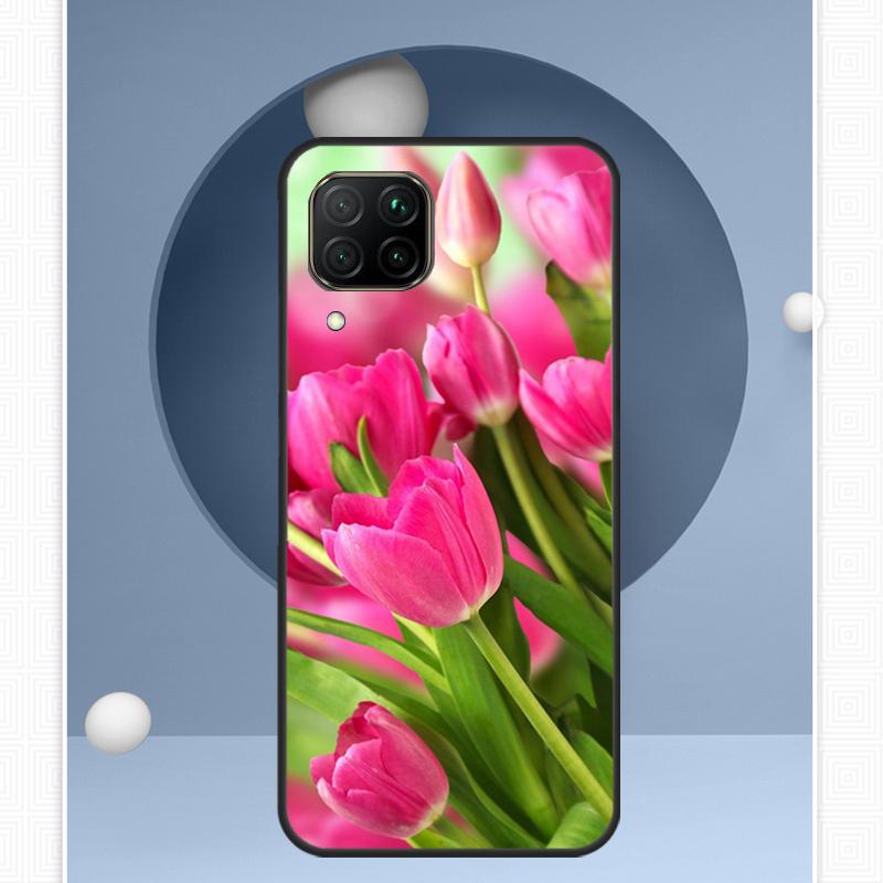 Tulips Flower For Huawei Nova 12i 12s 11i 8i Y91 Y60 Y70 Y72 Y90 Y61 9 10 SE P20 P40 Lite P30 P60 Pro Case