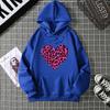 Autumn and winter trend printed sweater women's 2025 new hooded casual jacket women ins large size hoodie