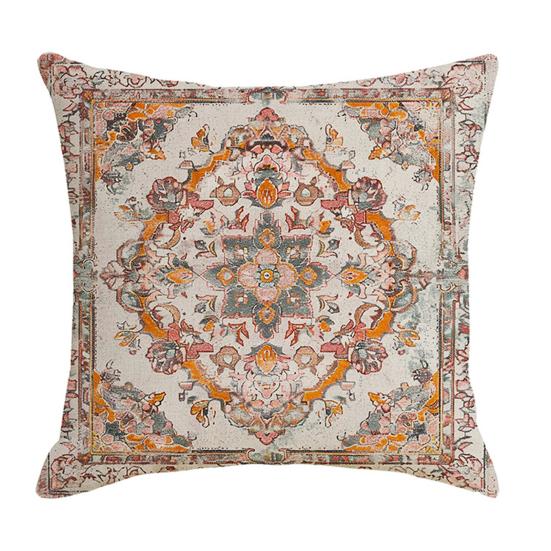 Boho Throw Pillow Covers, 18 x 18 Inch Bohemia Ethnic Style Cushion Case, Decorative Pillowcase for Sofa Couch