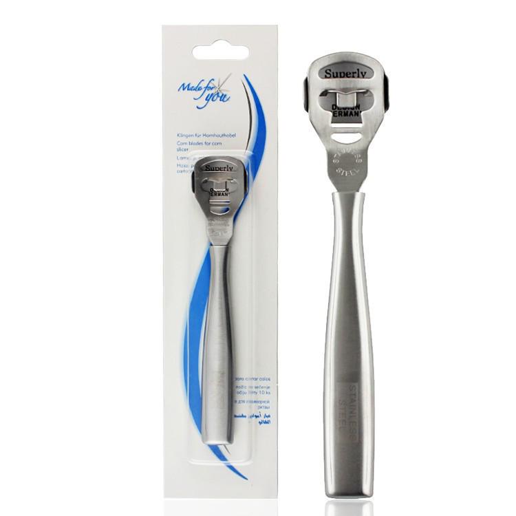 Stainless Steel Pedicure Set: Foot File, Knife, and Rasp for Removing Calluses and Dead Skin