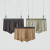 Men's Spring and Summer New Solid Color Seamless Mid Waisted Briefs