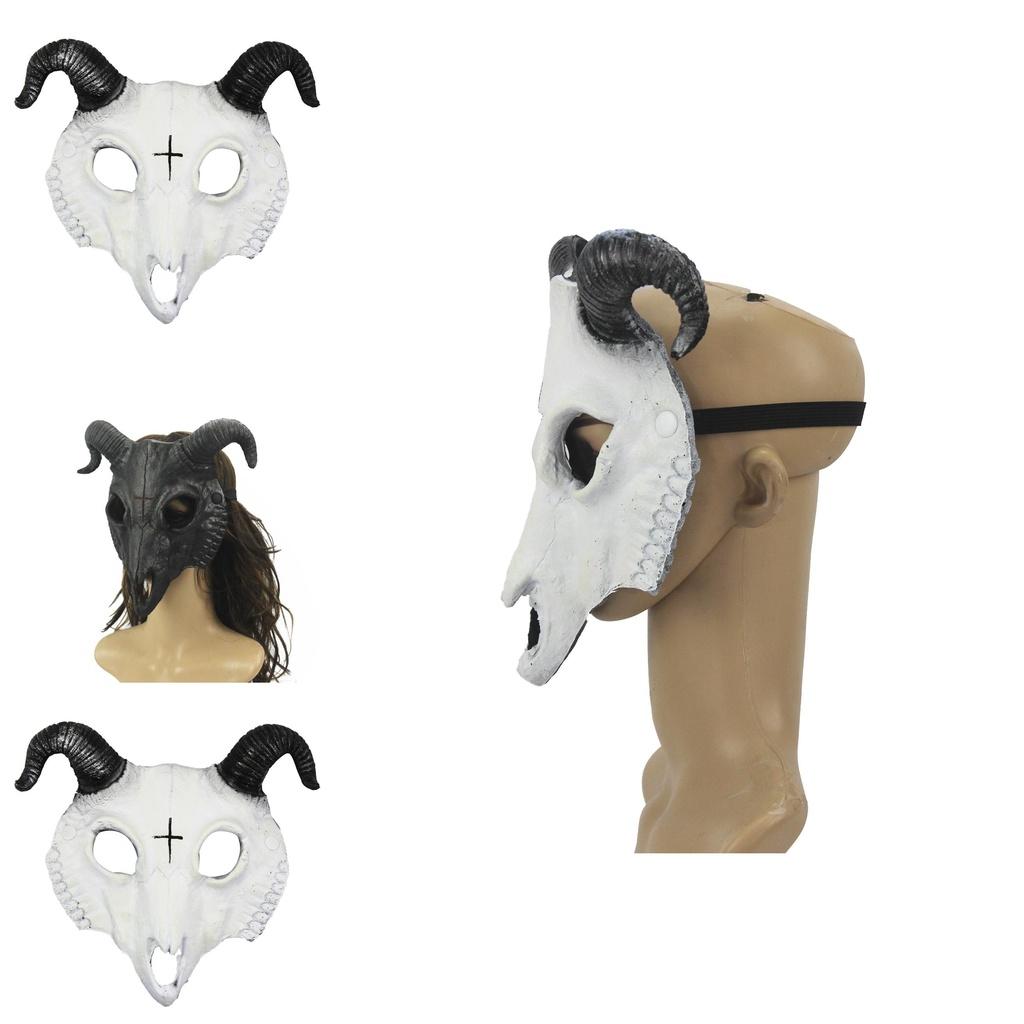 Goat Mask For Halloween And Carnival Parties High-quality Pu Animal Mask