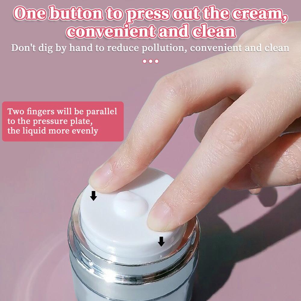 15/30/50ML Empty Airless Pump Jar Refillable Creams Gels Lotions Dispenser Travel Leak Proof Cosmetic Container Vacuum Bottle