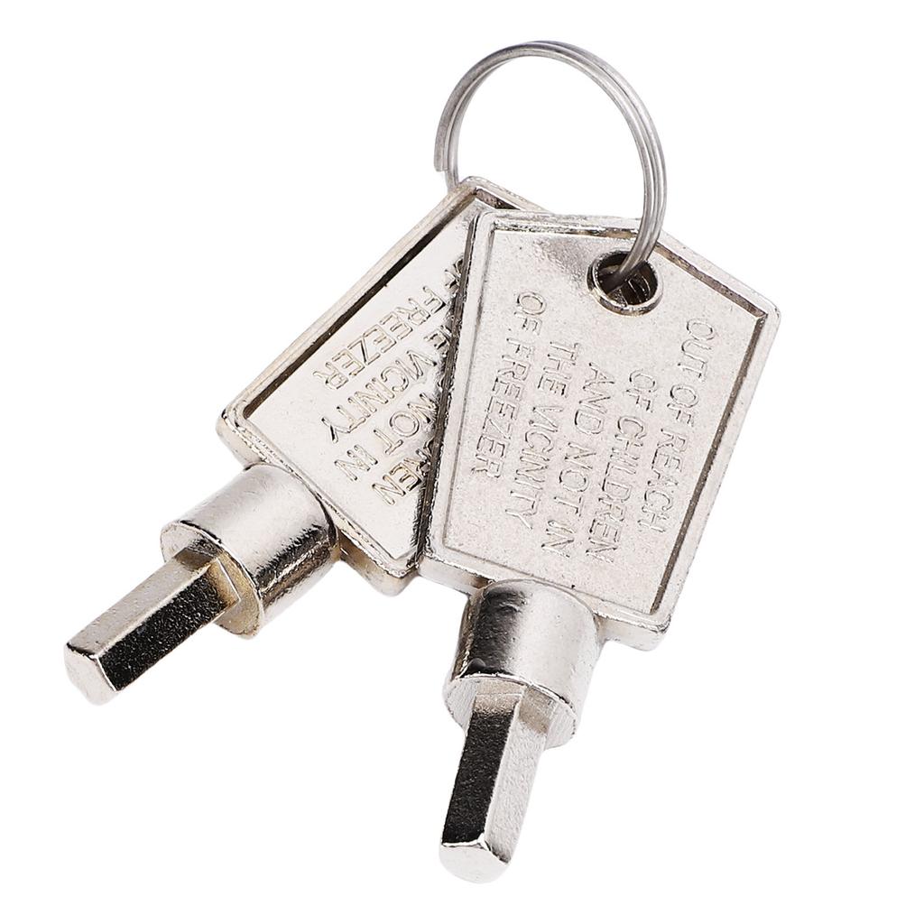 2 BUC Chei Congelator Aliaj de Aluminiu Portabil Pentagonal Cheie Ușă de Sticlă Cabinet Frigider