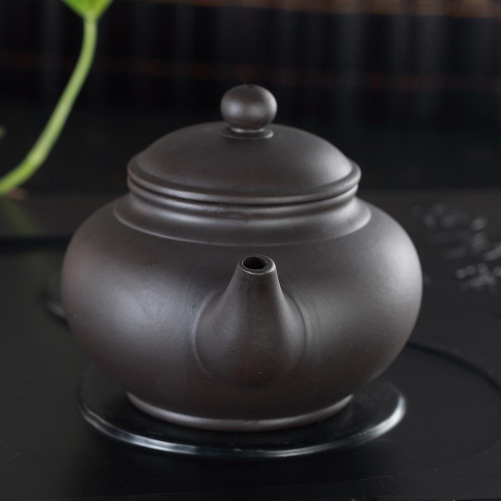 Large Capacity Purple Sand Teapot Hand-pulled Pot Tea Set Personal Special Raw Ore Cinnabar Mud Tea Maker Horizontal Pot Household