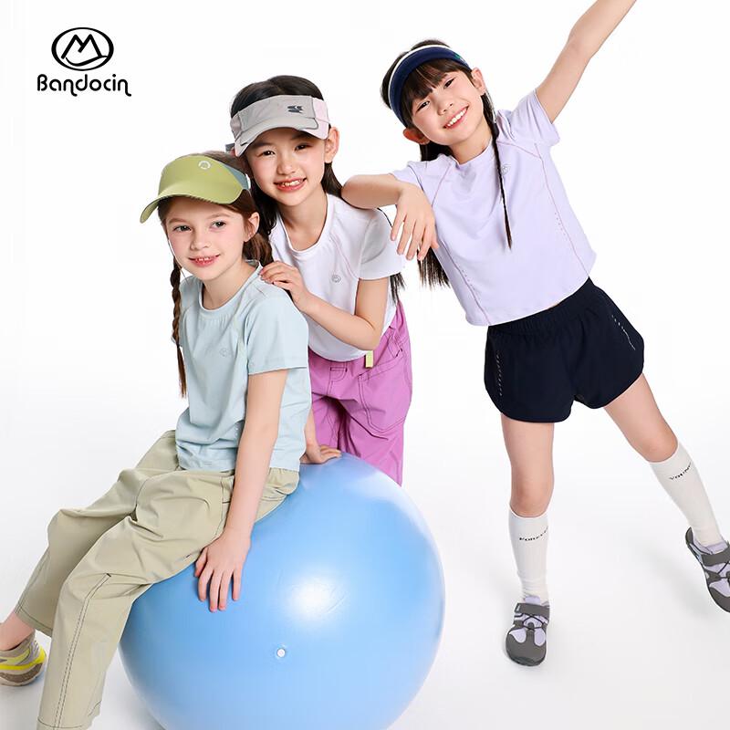BanDuXian Girls' 2025 Summer Cool-Touch Sport T-Shirt