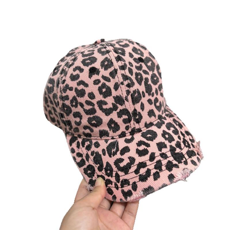 1pc Women's Leopard Print Baseball Cap,Retro Casual sunshade Adjustable Head Cap,Suitable for All Seasons Outdoor,Travel,Beach