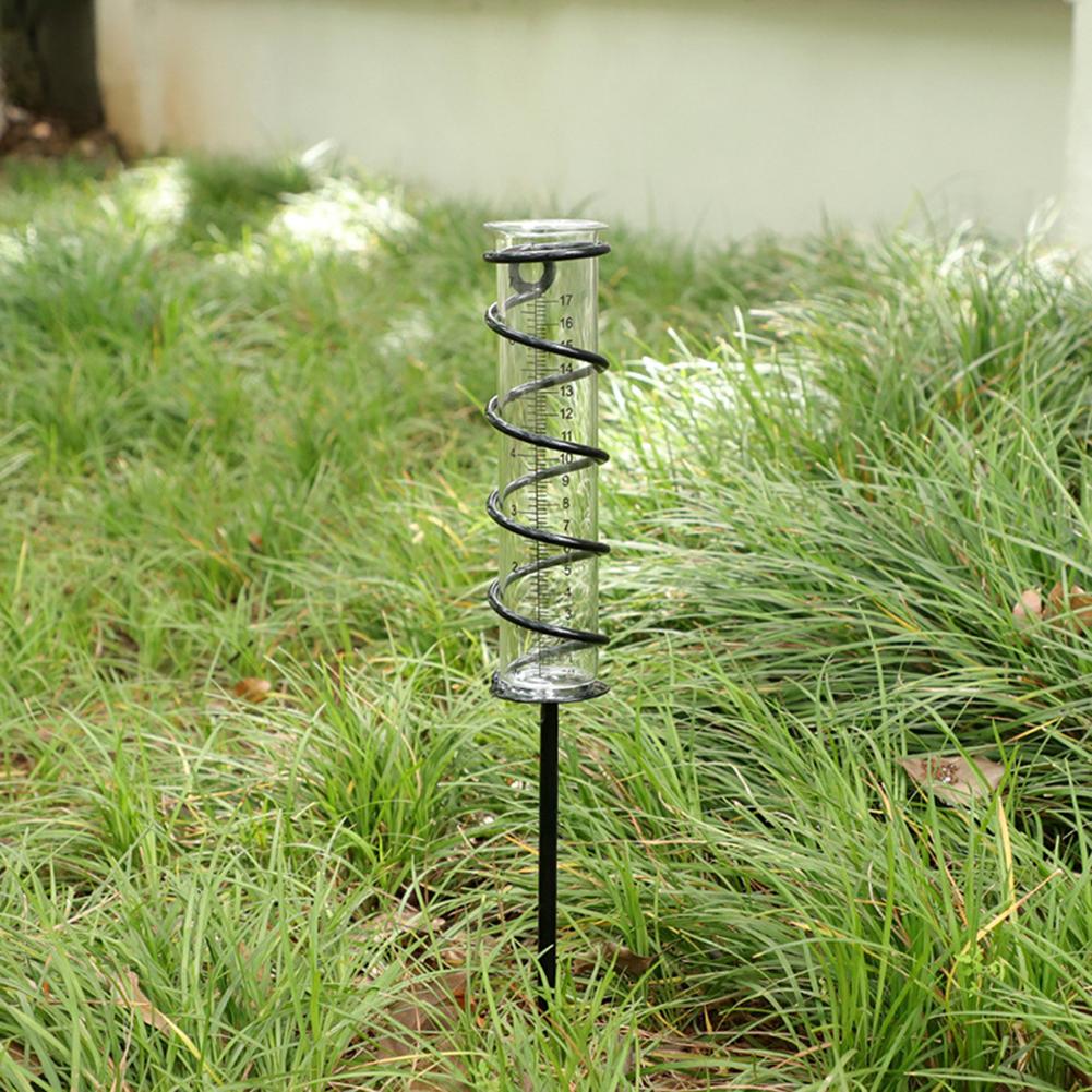 Frostproof Rain Gauge With Metal Ground Spike Easy To Read Design For Garden Courtyard