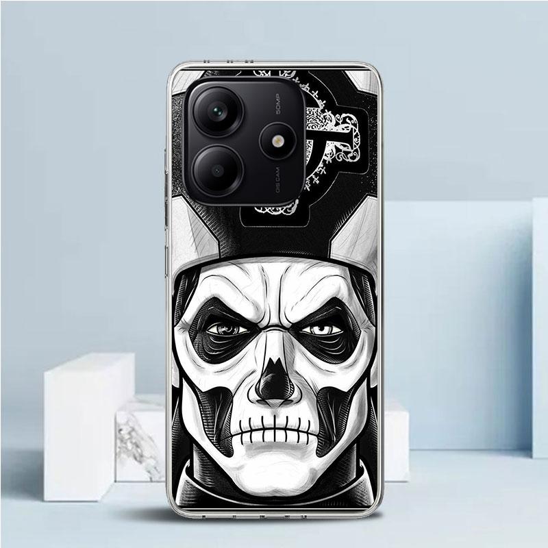 

Ghost Papa Emeritus Soft Cover for Xiaomi Redmi Note 15 14 13 12 Pro Plus Phone Case 14S 11S 11T 11E 10S 10 4G Pattern Shell Red Redmi Note 14 Pro 5G