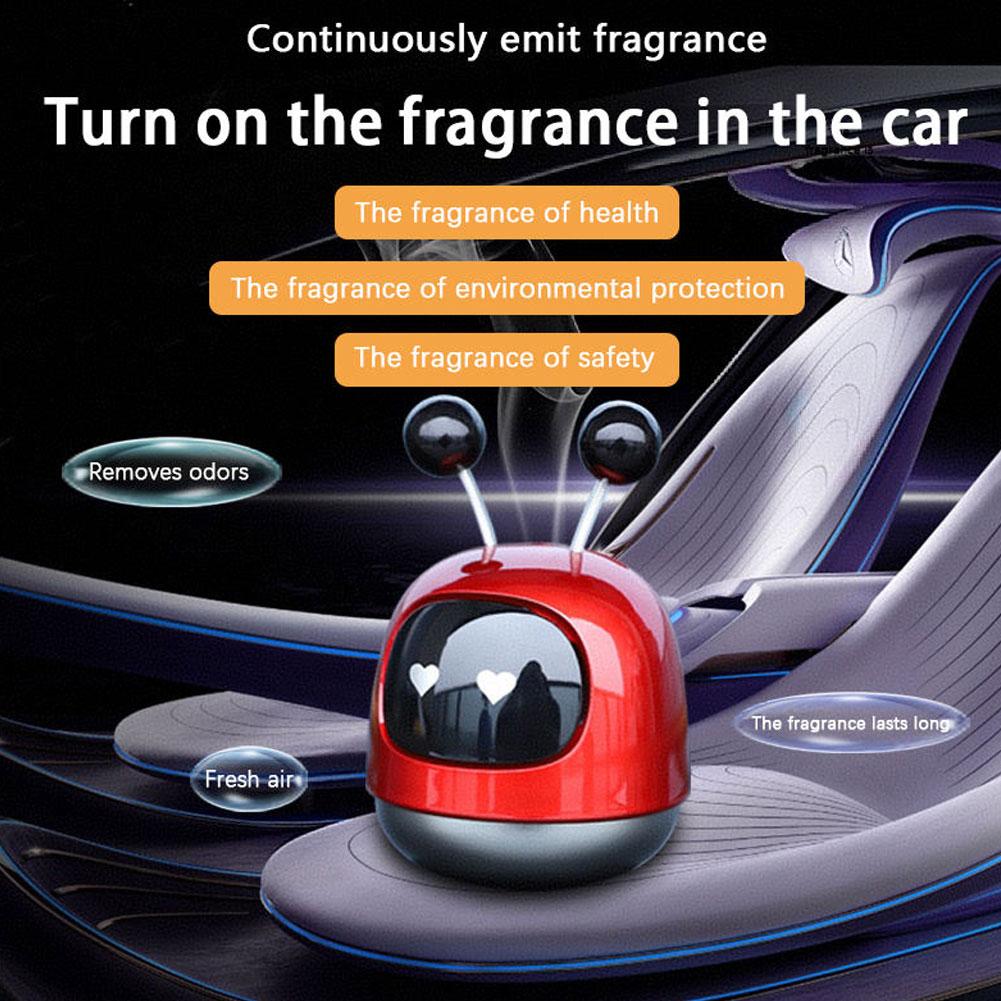 Cute Robot Car Air Freshener Creative Dashboard Ornament Long Lasting Car Perfume Diffuser Interior Decor Accessories Gift for Men Women