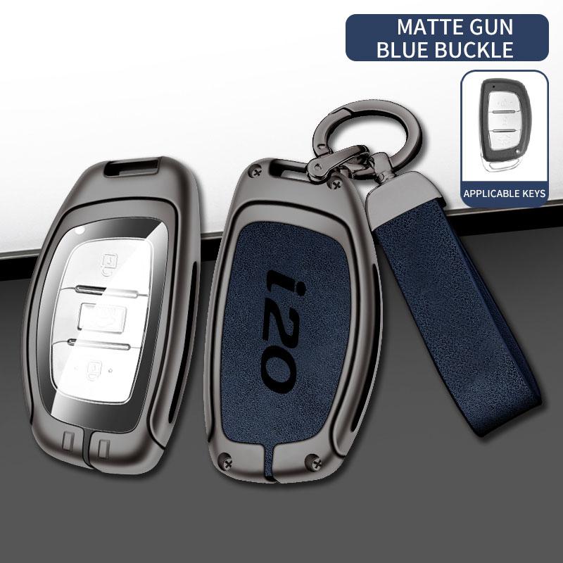Zinc Alloy Car Key Case Cover Bag For Hyundai Solaris HB20 Veloster SR IX35 Accent Elantra For KIA I 20 Forte K2 K3 K5 Sportage