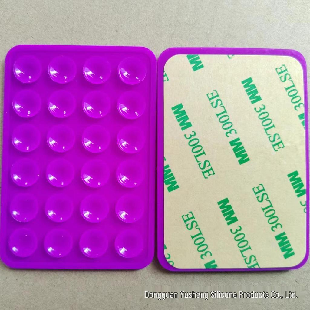 Square 24-Hole Thickened Silicone Phone Holder Suction Cup Sticker