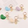 Cute Heart Keychain Phone Bag Backpack Charm Accessory Car Keychain Creative Schoolbag Pendant