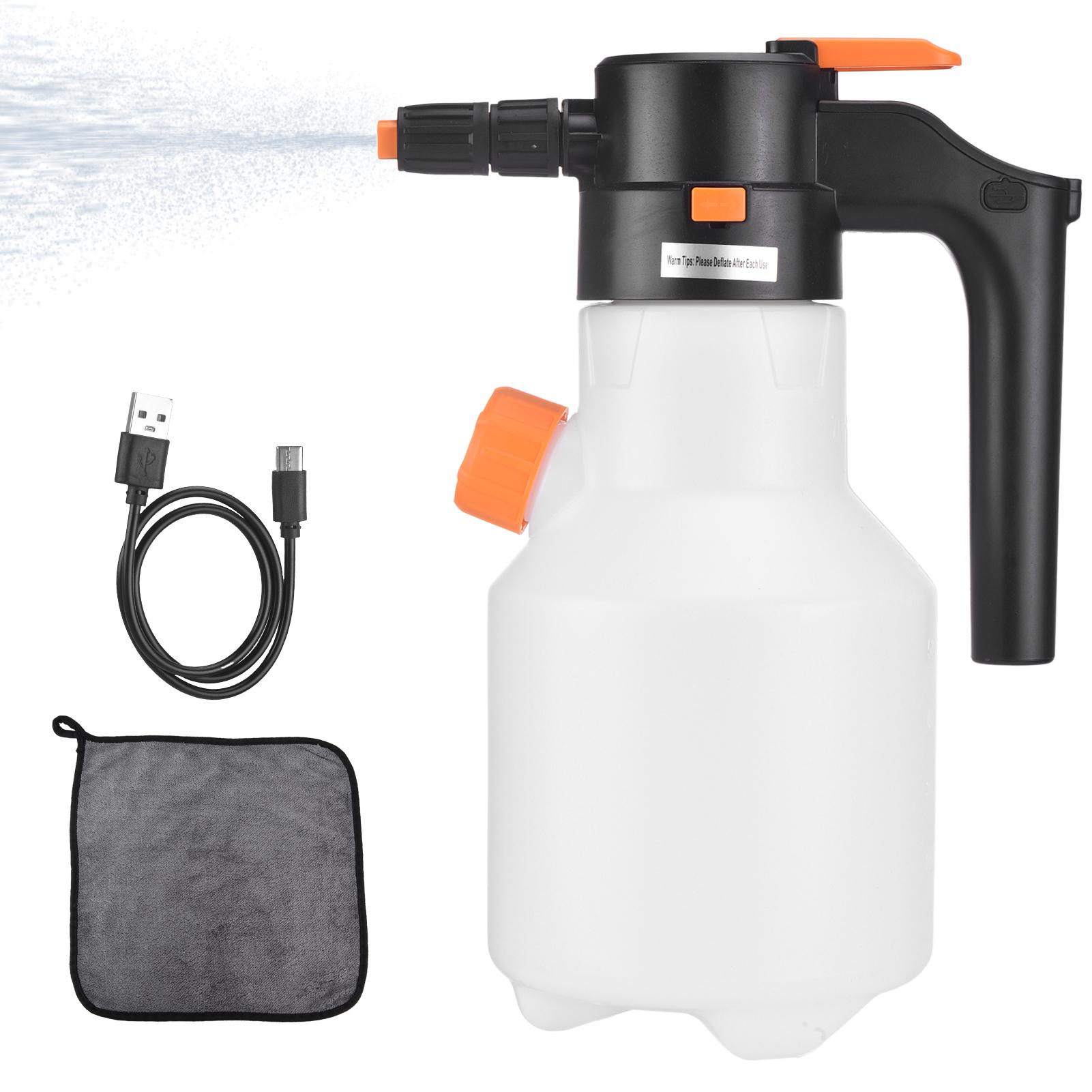 

Электрический пенный распылитель, 2 л Мощный аккумуляторный насосный распылитель, Беспроводной перезаряжаемый под давлением