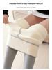 Superdicke Winterleggings für Damen, gefüttert mit Lammwolle, hoher Bund, 800g, Übergröße.