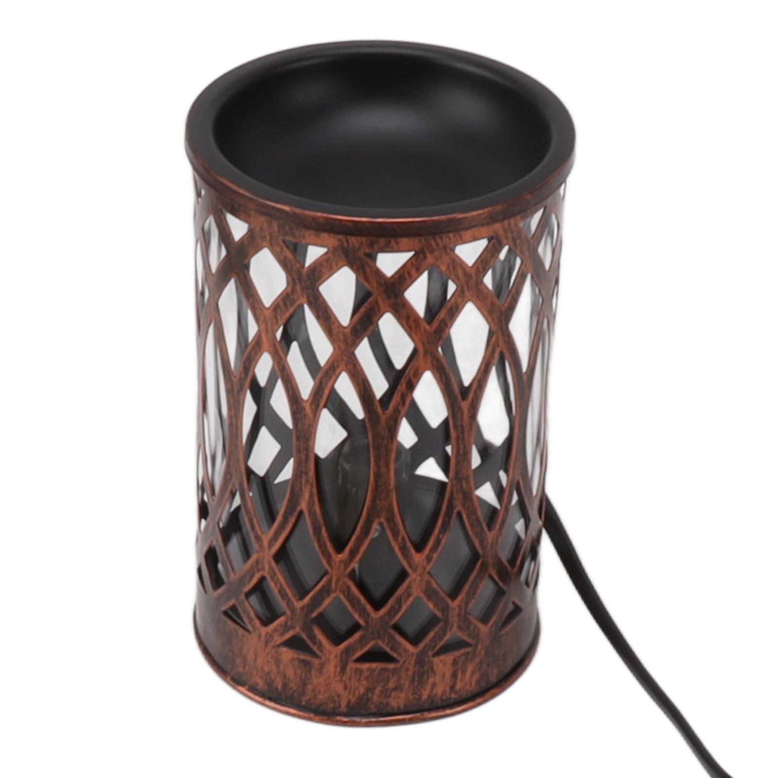 

Электрическая лампа-плавитель воска с сетчатым корпусом с прорезями для украшения дома и офиса Патрон