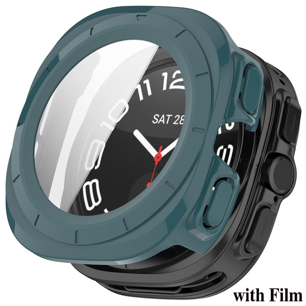 PC Case for Samsung Galaxy Watch 7 Ultra 47mm Tempered Glass Anti-scratch Screen Protector Bumper Protective Cover Accessories